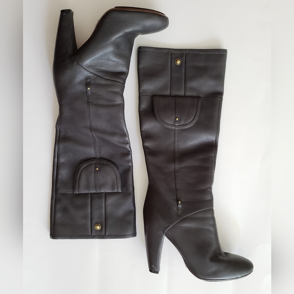 Boss Hugo Boss | Leather Boots with Faux Pocket Detail